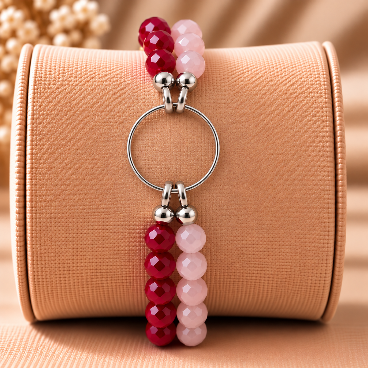 Duo Rubis et Rose Poudré