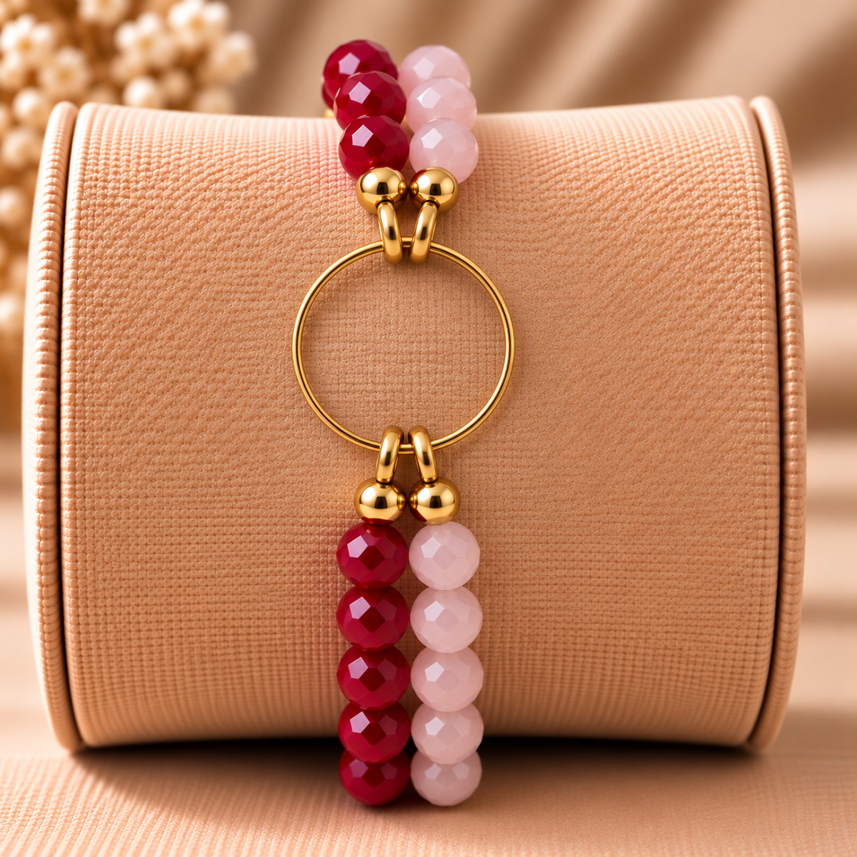 Duo Rubis et Rose Poudré